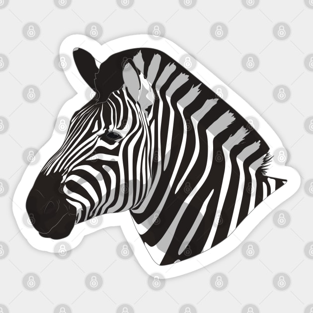 Zebra Sticker by Sticker Steve